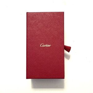 CARTIER Jewelry Case, red and gold